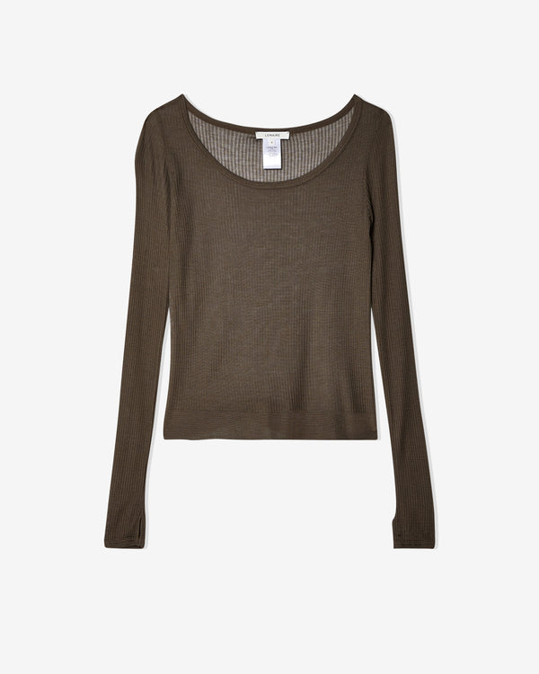 Lemaire - Women
s Seamless Top - (Dark Brown)