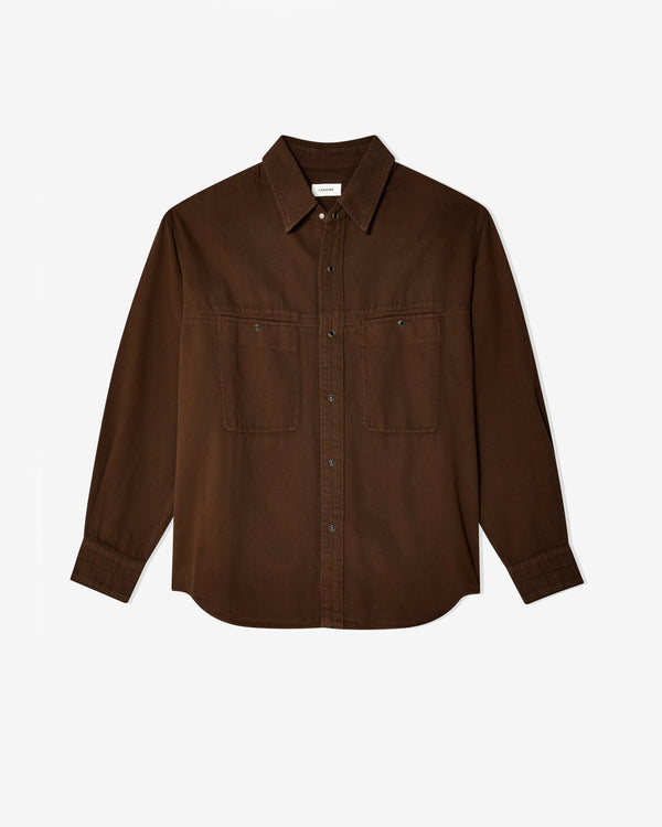 Lemaire - Men
s Denim Shirt - (Espresso)