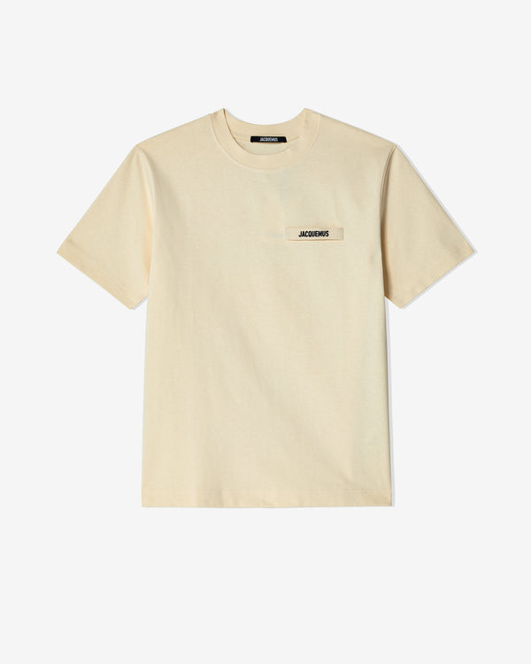 Jacquemus - Men
s Le T-Shirt Gros Grain - (Beige)