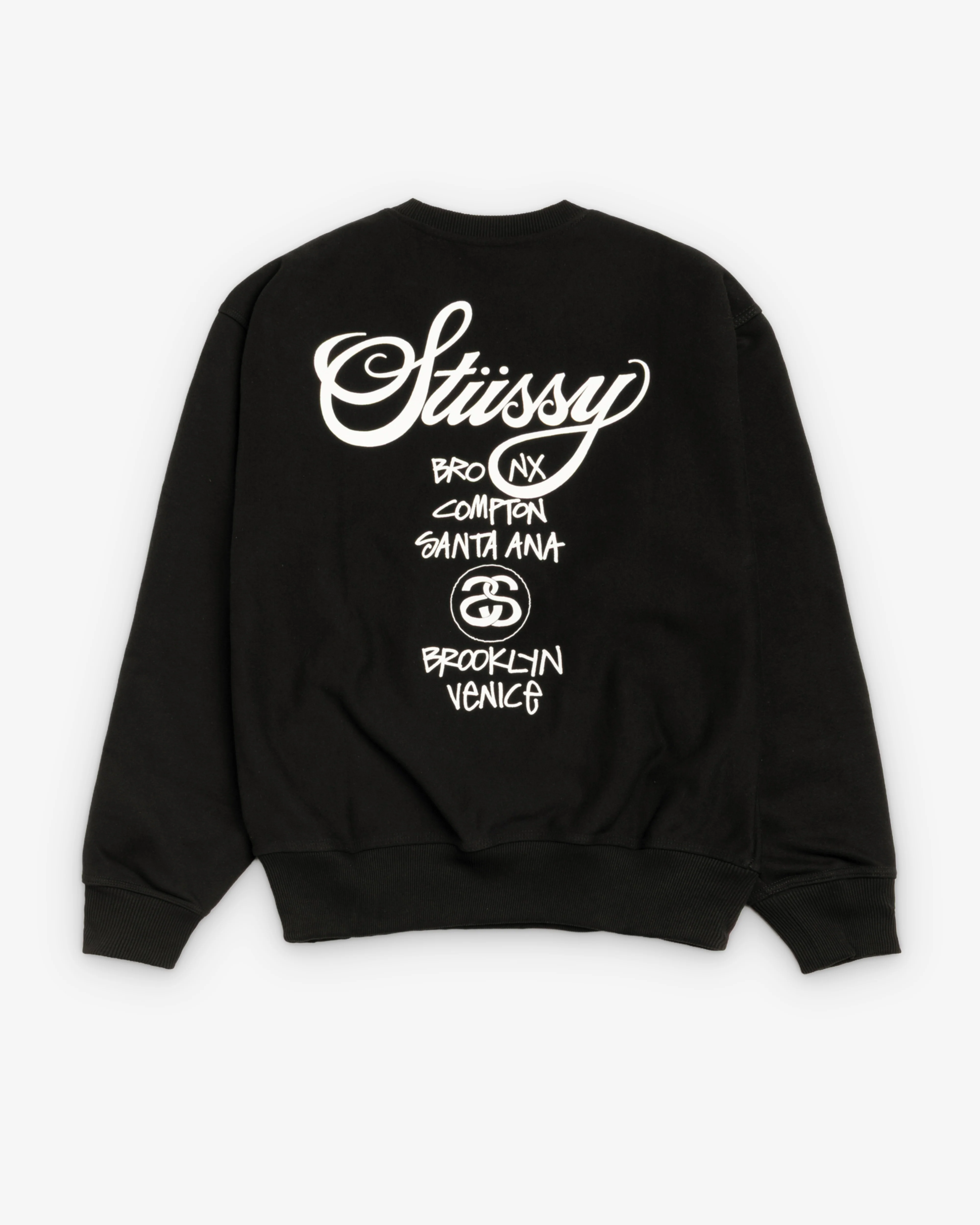 Stüssy - Men's World Tour Crewneck - (Black)