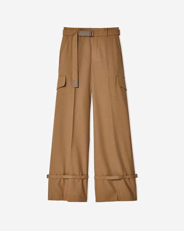 Sacai - Women
s Wide Leg Trousers - (Beige)