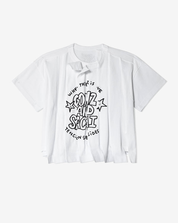 Sacai - Women
s Gonz Print T-Shirt - (White)