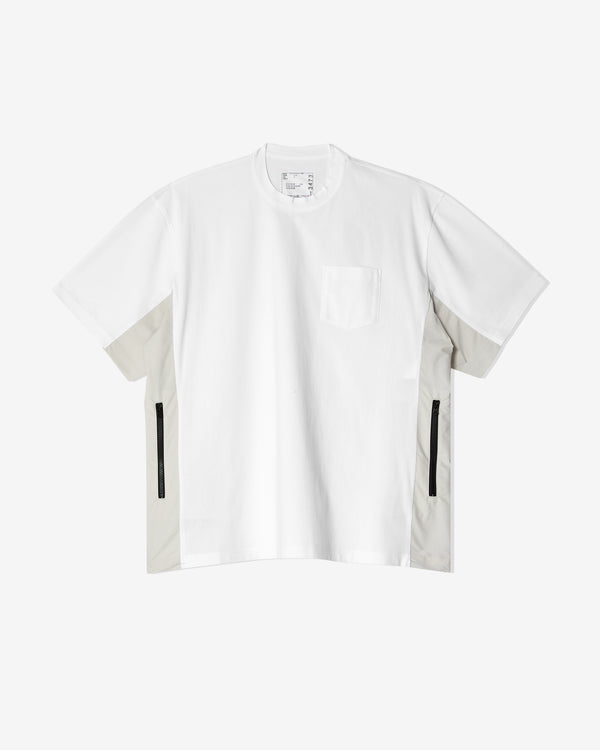 Sacai - Men
s Cotton Jersey T-Shirt - (White)