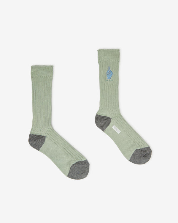 Sacai - Men
s Gonz One Love Socks - (Light Green)