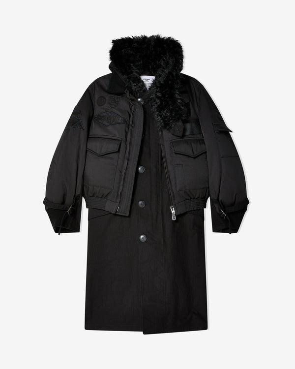 Sacai - Sacai x Spiewak Men
s Multi Patch Coat - (Black)