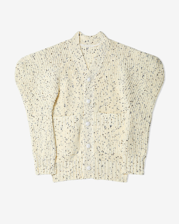 Sacai - Women
s Nep Yarn Knit Cardigan - (Off White)