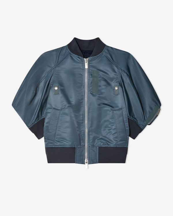 Sacai - Women
s Nylon Twill Blouson - (Blue Gray)