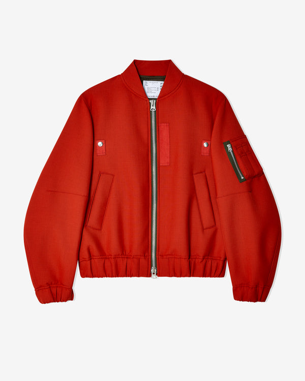 Sacai - Men
s Suiting Blouson - (Red)