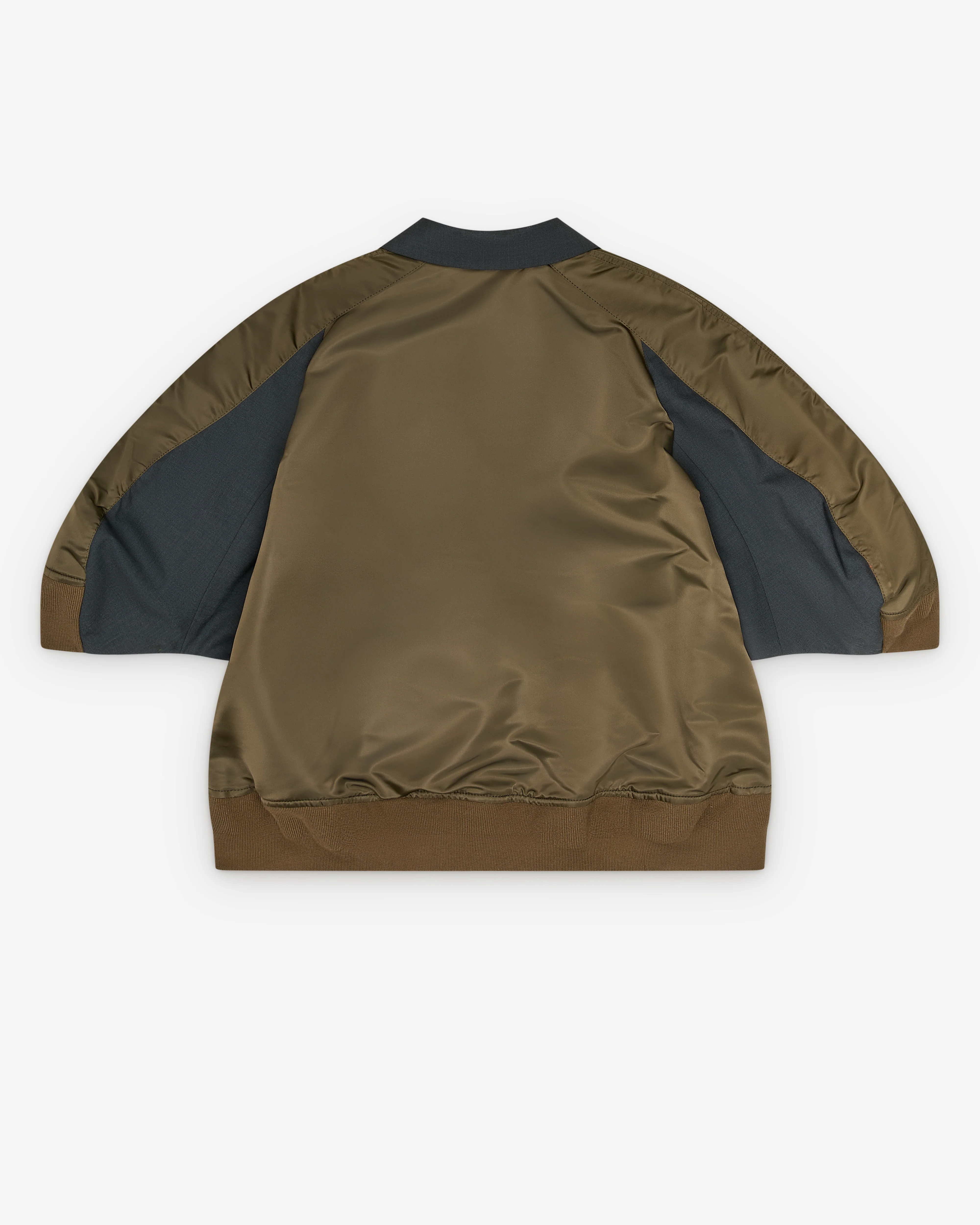 Sacai - Women's Nylon Twill Jacket - (Gray/Dark Khaki)