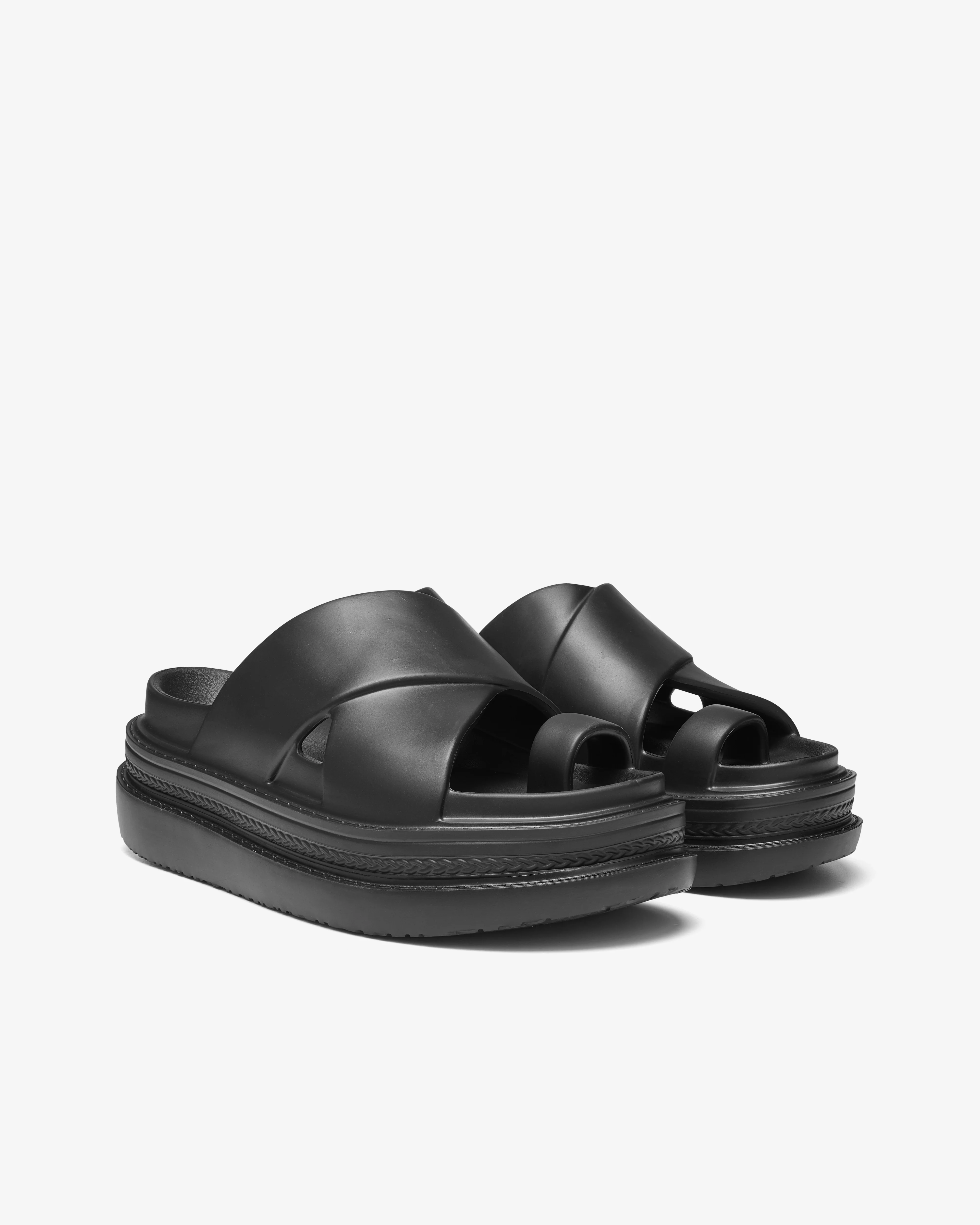 Sacai - Foam Multiple Sole Sandals - (Black)