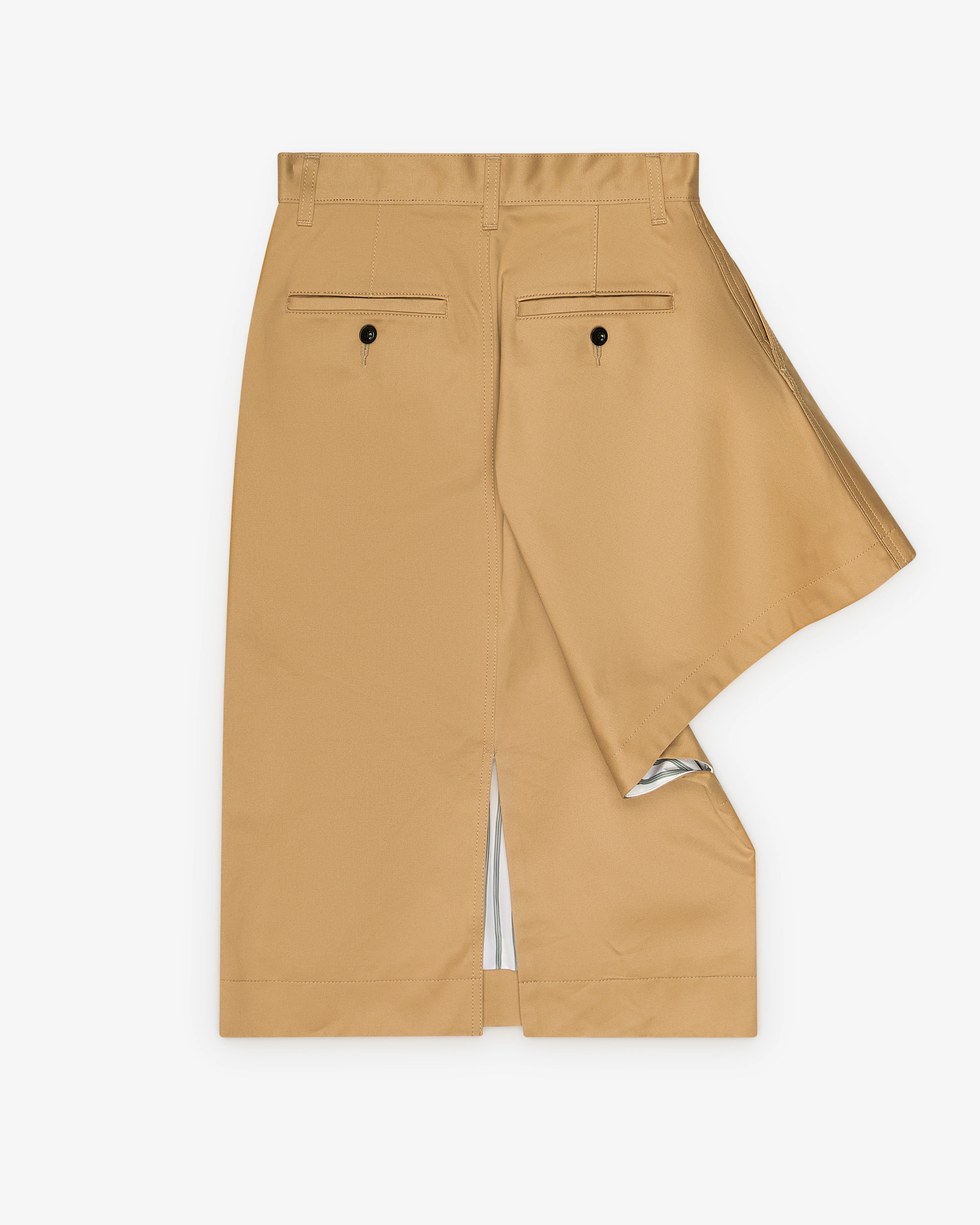 Sacai - Women's Cotton Chino Skirt - (Beige)