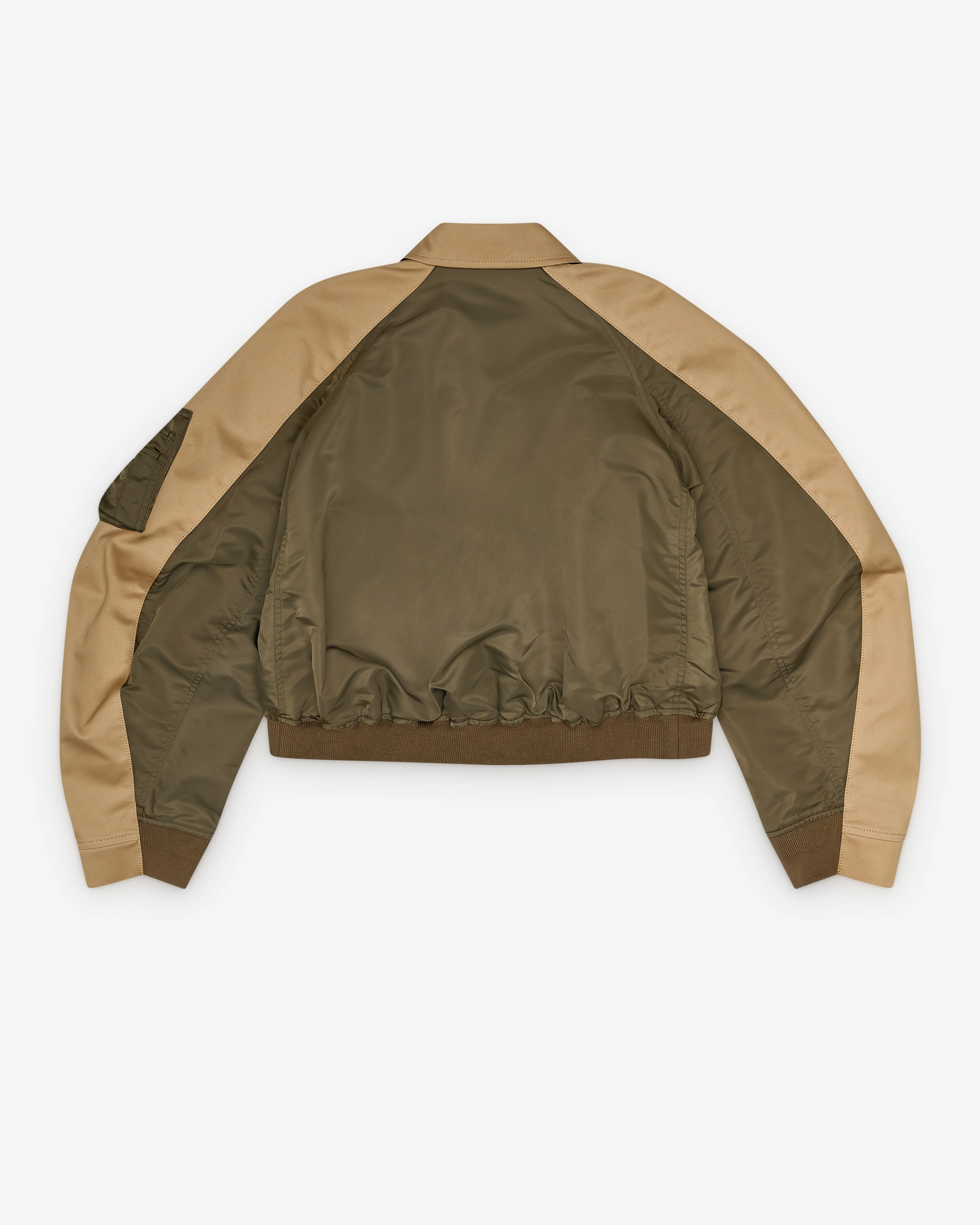 Sacai - Women's Nylon Twill Blouson - (Dark Khaki/Beige)