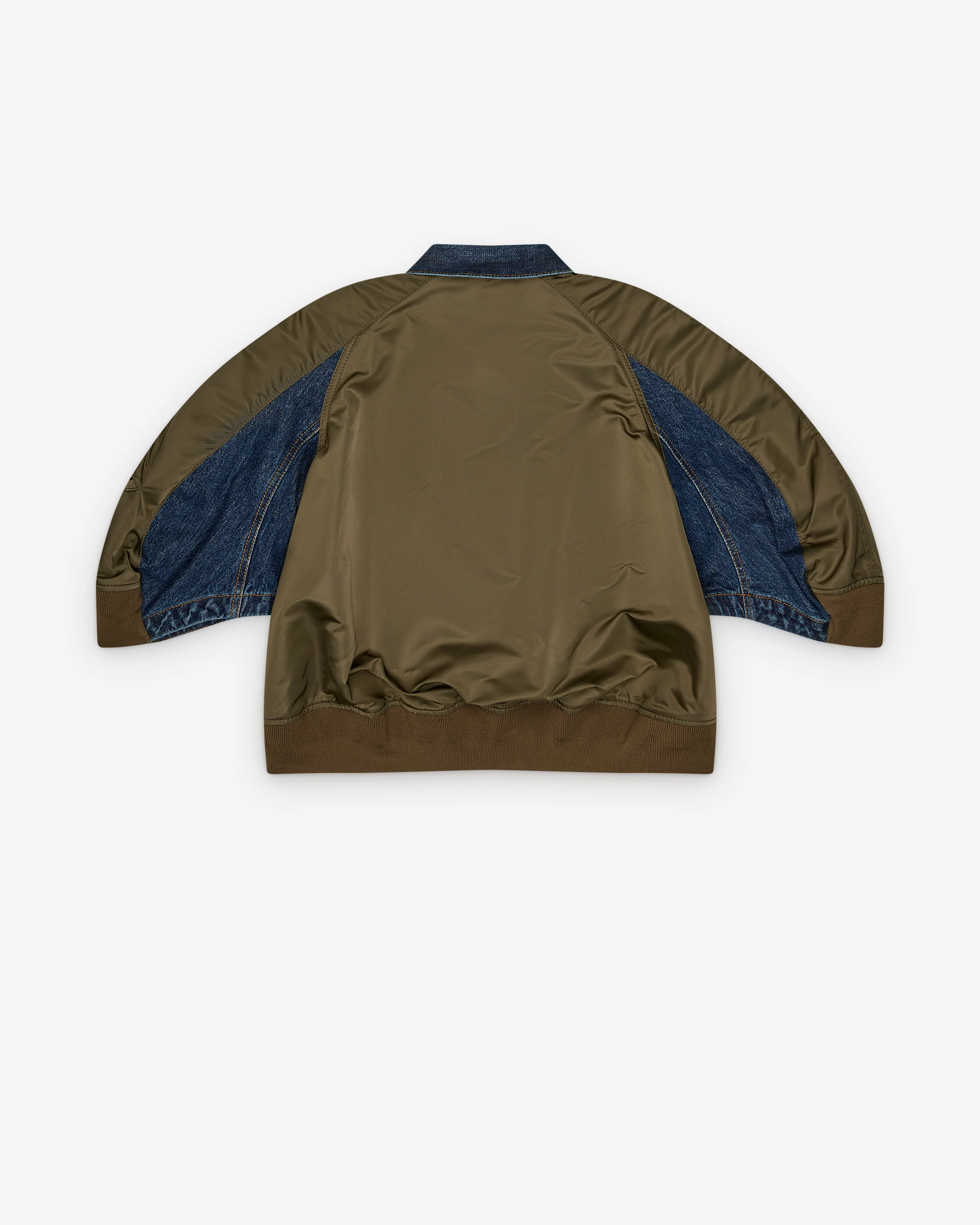 Sacai - Women's Nylon Twill Jacket - (Blue/Dark Khaki)