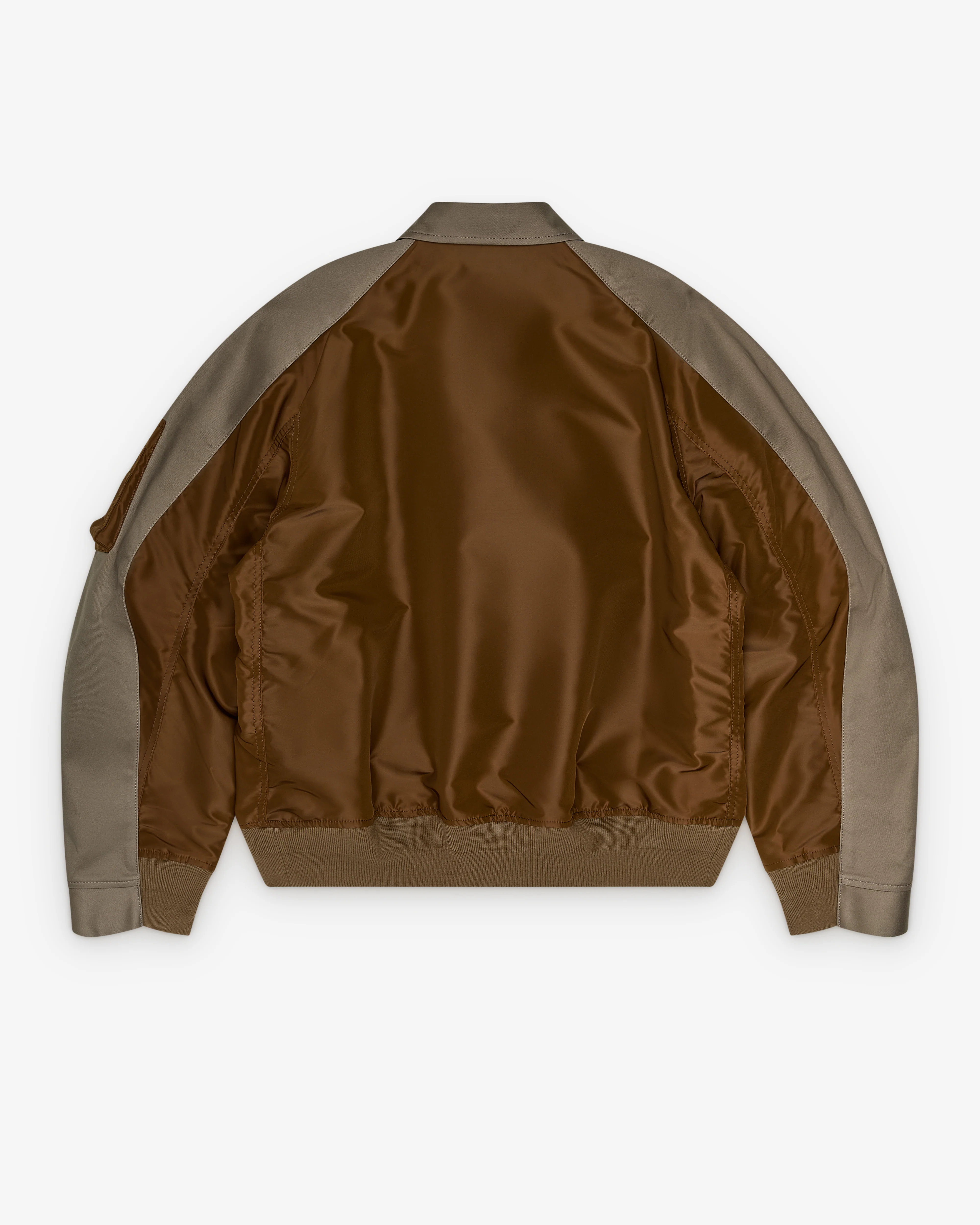 Sacai - Men's Nylon Twill Blouson - (Gray/Brown)