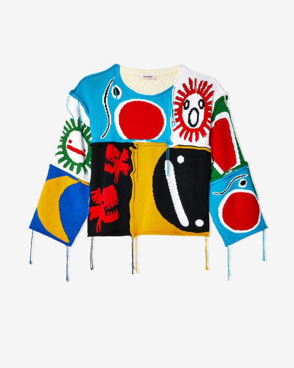 Charles Jeffrey - Men
s Patch Cable Knit Sweater - (Multi)