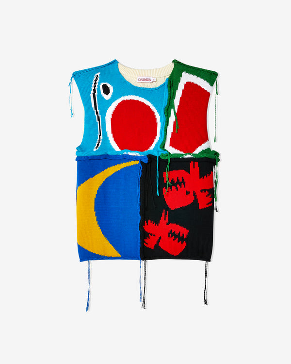 Charles Jeffrey - Men
s Patch Cable Knit Vest - (Multi)