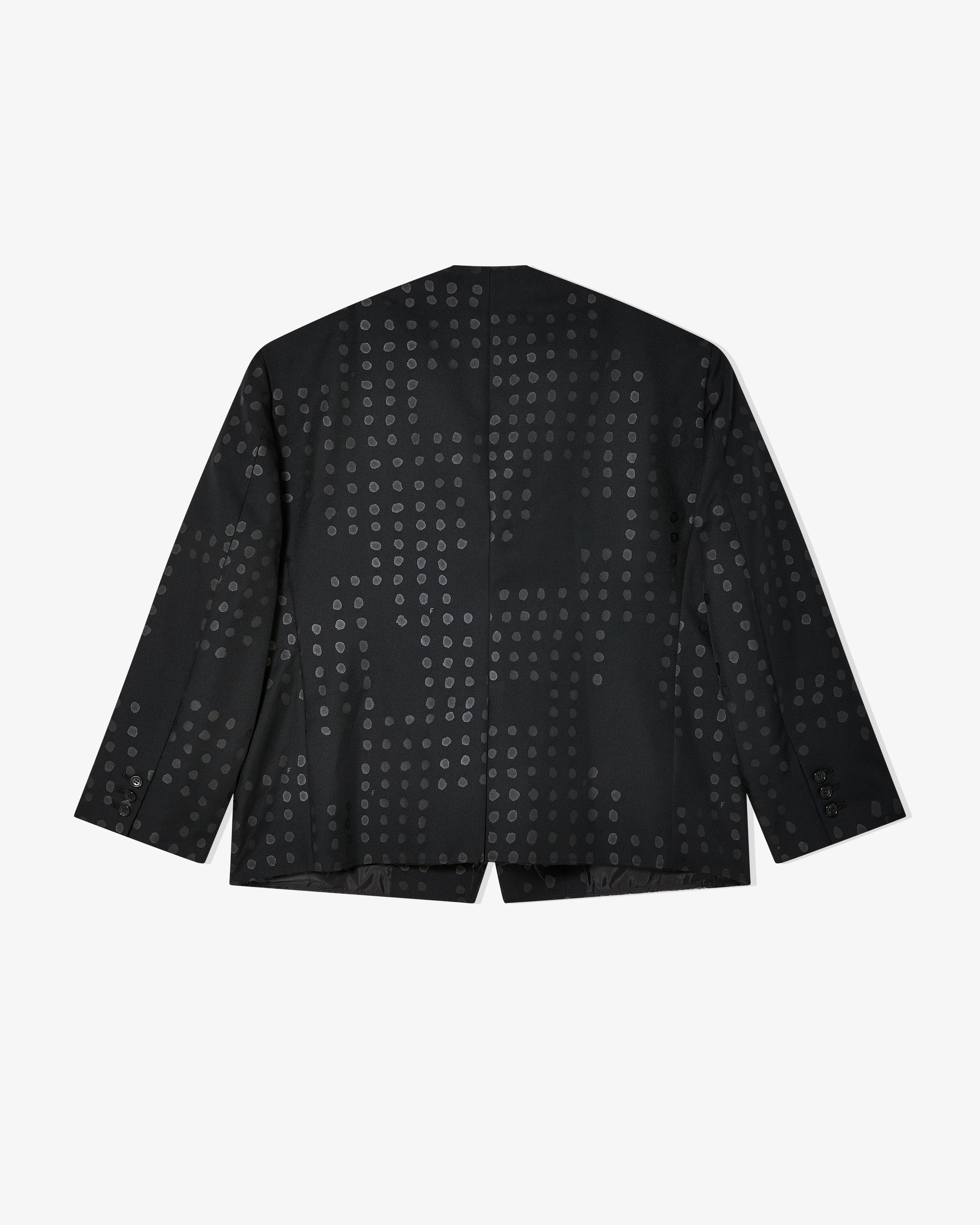 Black Comme des Garçons - Tonal Print Jacket - (Black/Black)