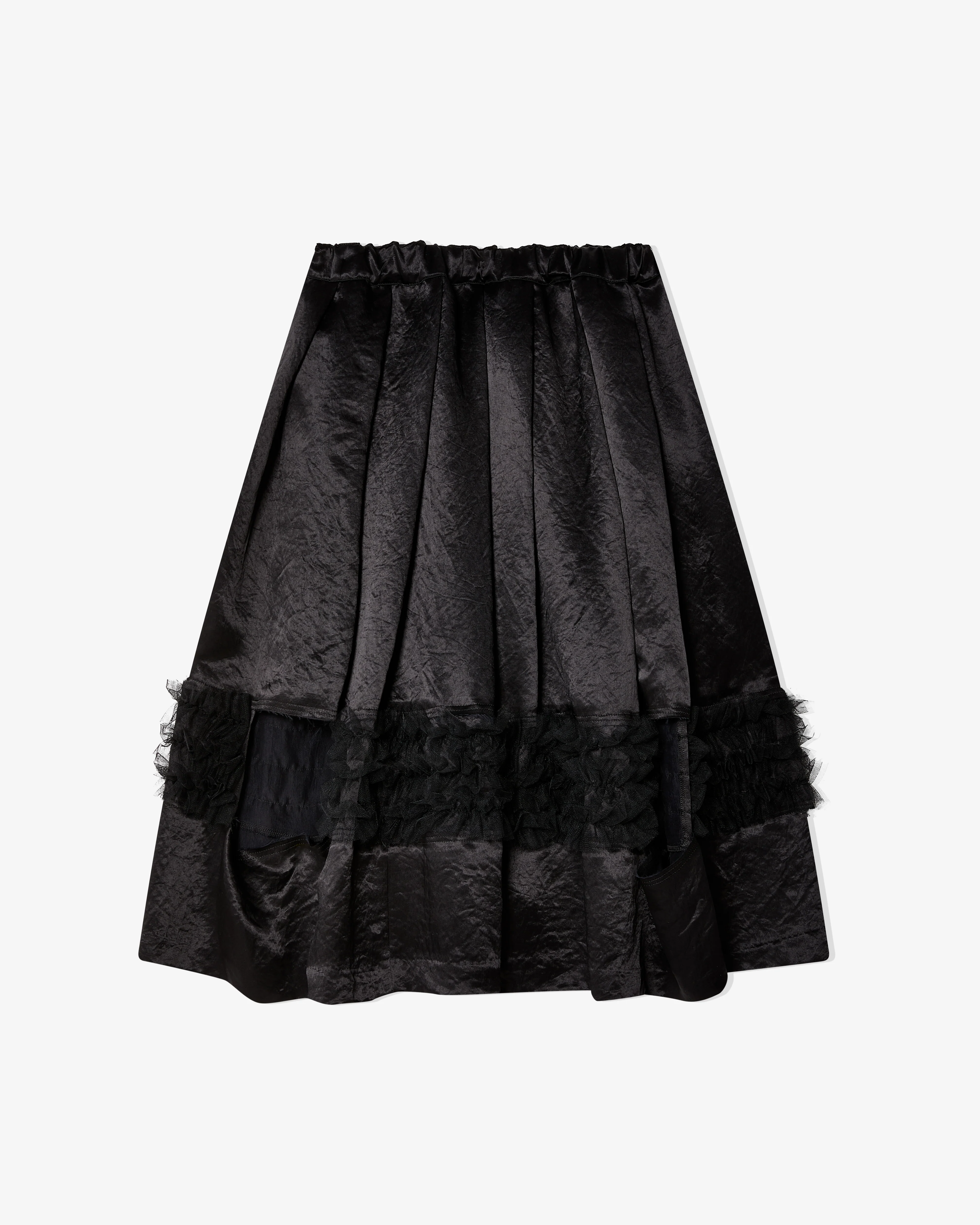 Black Comme des Garçons - Cut Out Ruffle Skirt - (Black)