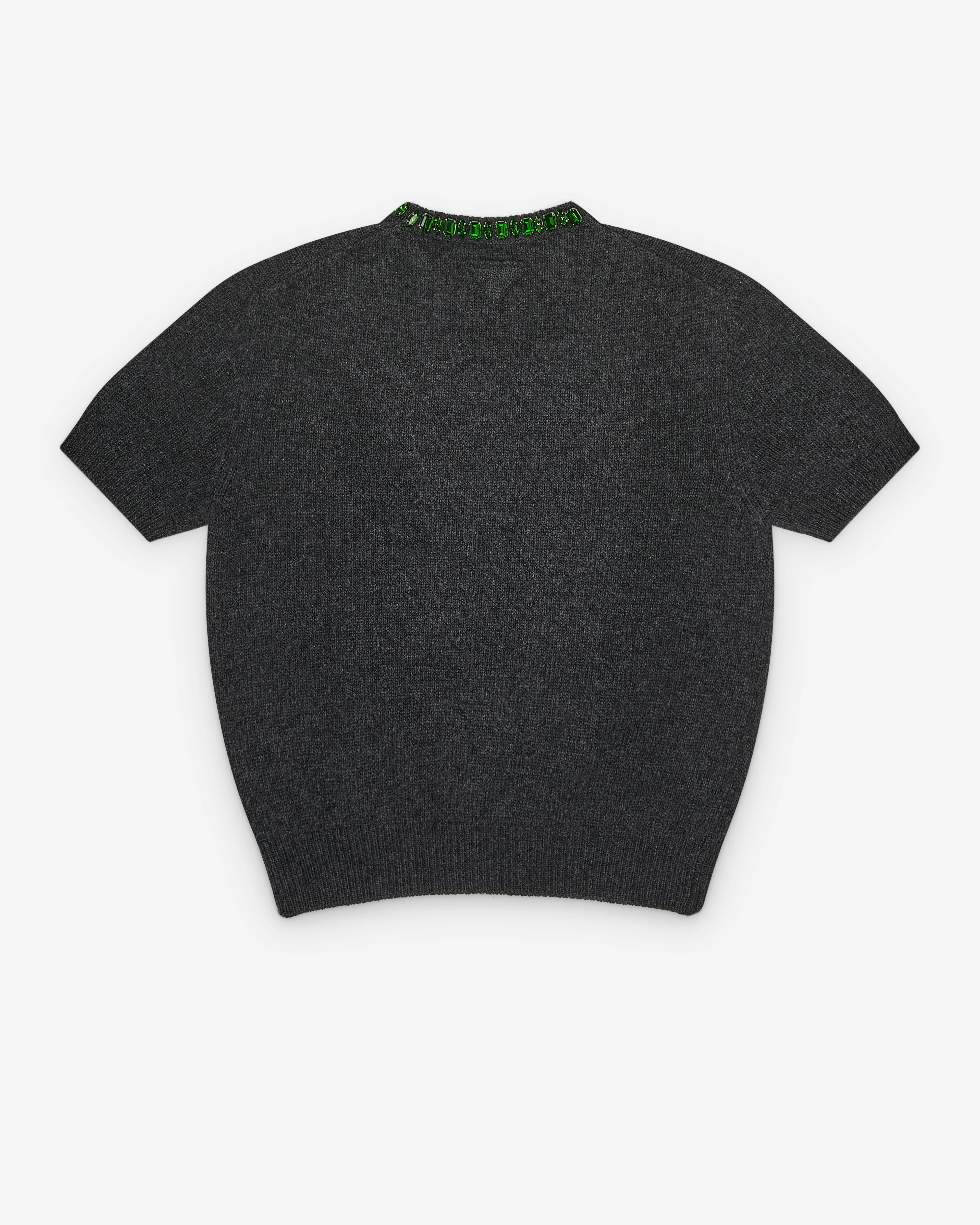 Prada - Women's Embroidered Pullover - (Anthracite Grey)