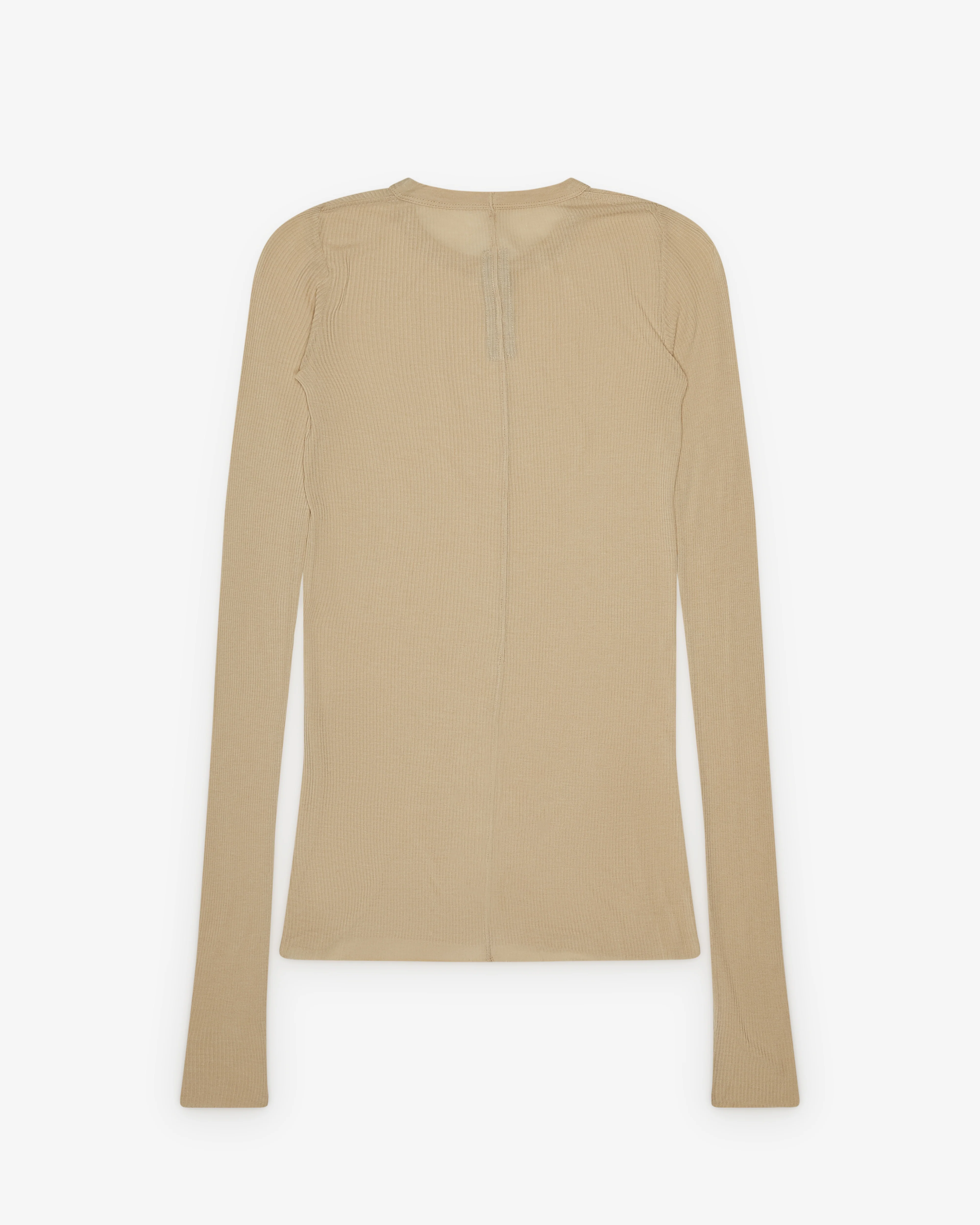 Rick Owens - Women's Rib Long Sleeve T-Shirt - (Sand)