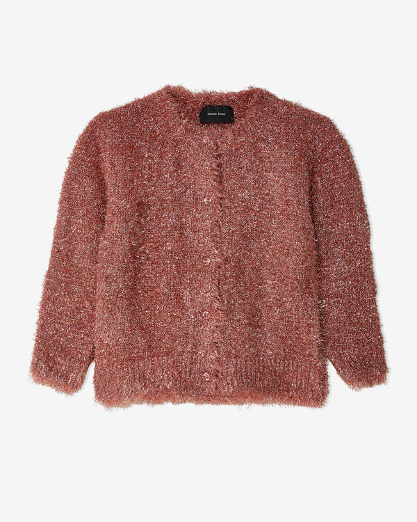 Simone Rocha - Women
s Tinsel Knit Sweater Jacket - (Pink)