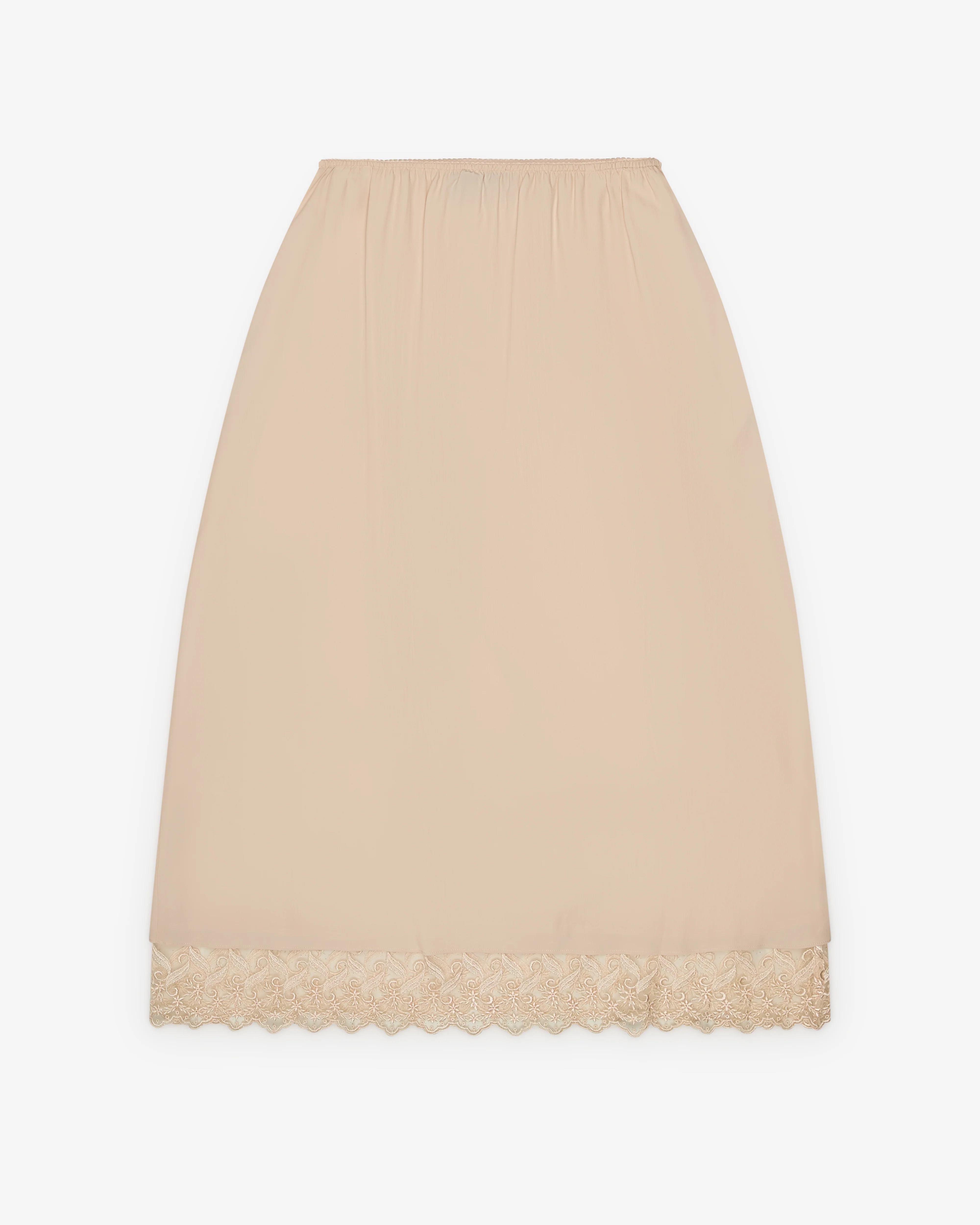 Simone Rocha - Women's Lace Trim Negligee Skirt - (Nude)