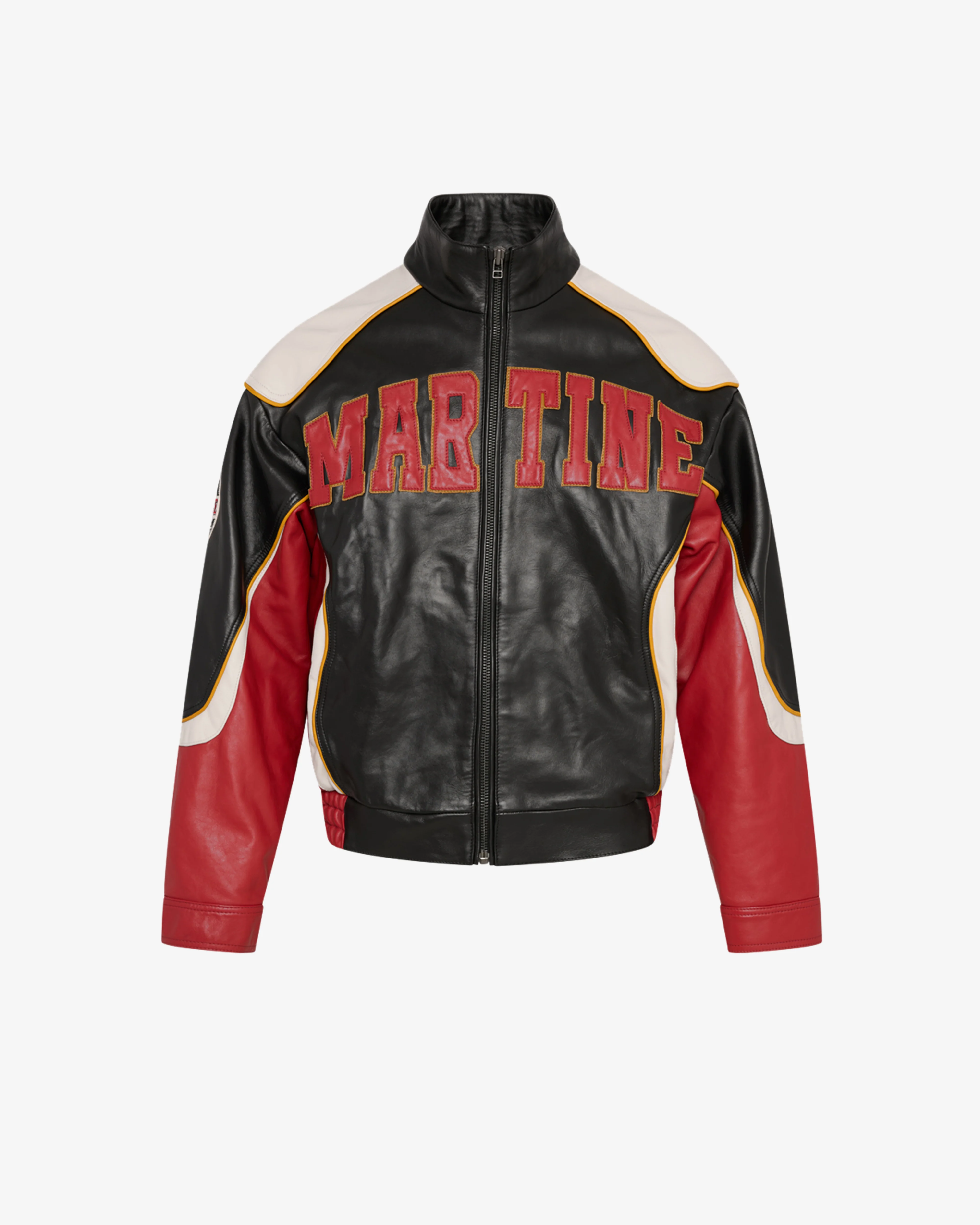 Martine Rose - Men's Superbowl Leather Jacket - (Black)