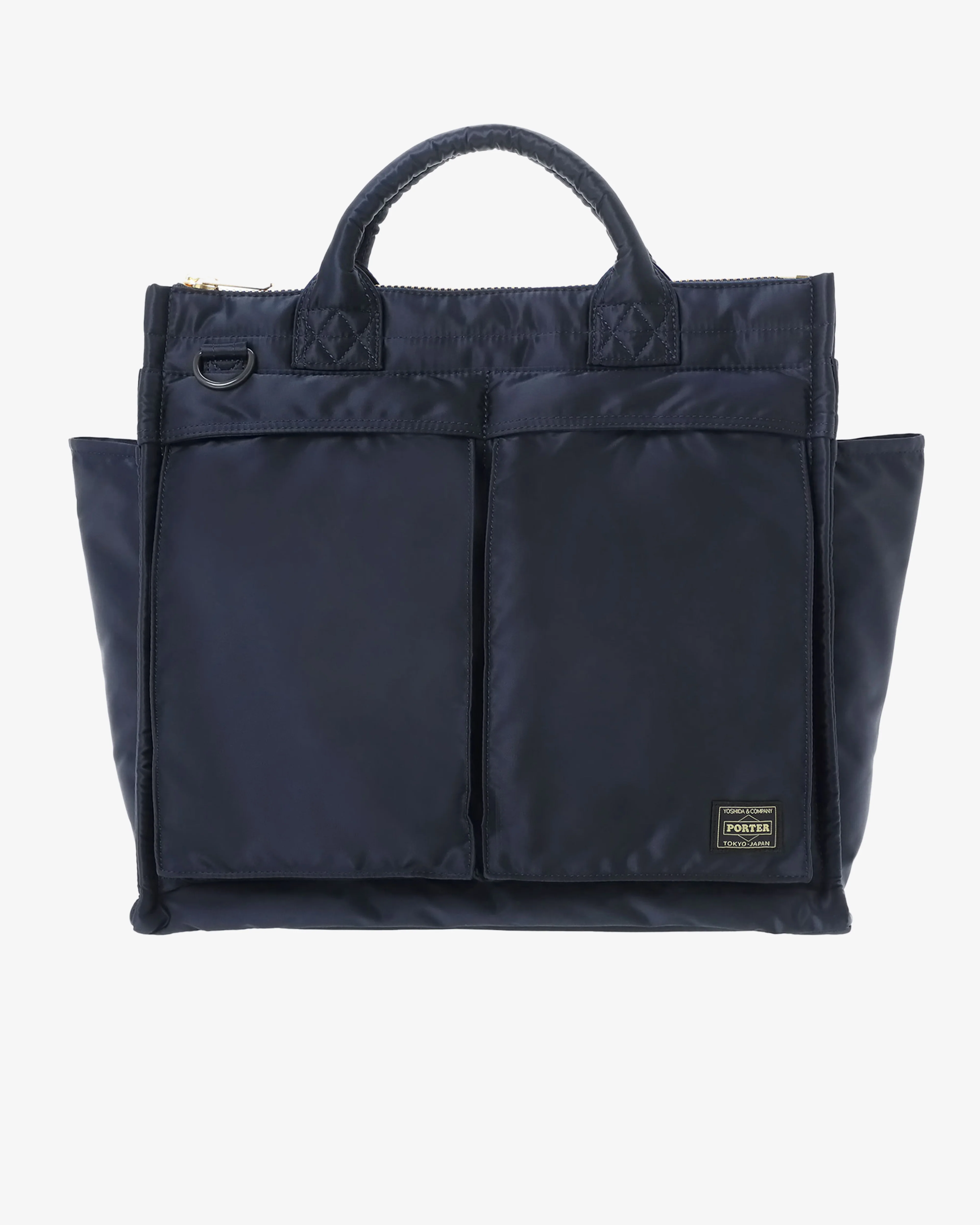 Porter Yoshida & Co. - Men's Tanker Square Tote Bag (L) - (Navy)