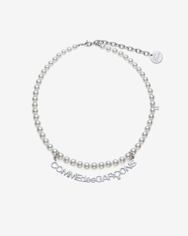 Comme des Garçons - Mikimoto Logo Necklace - (Silver)