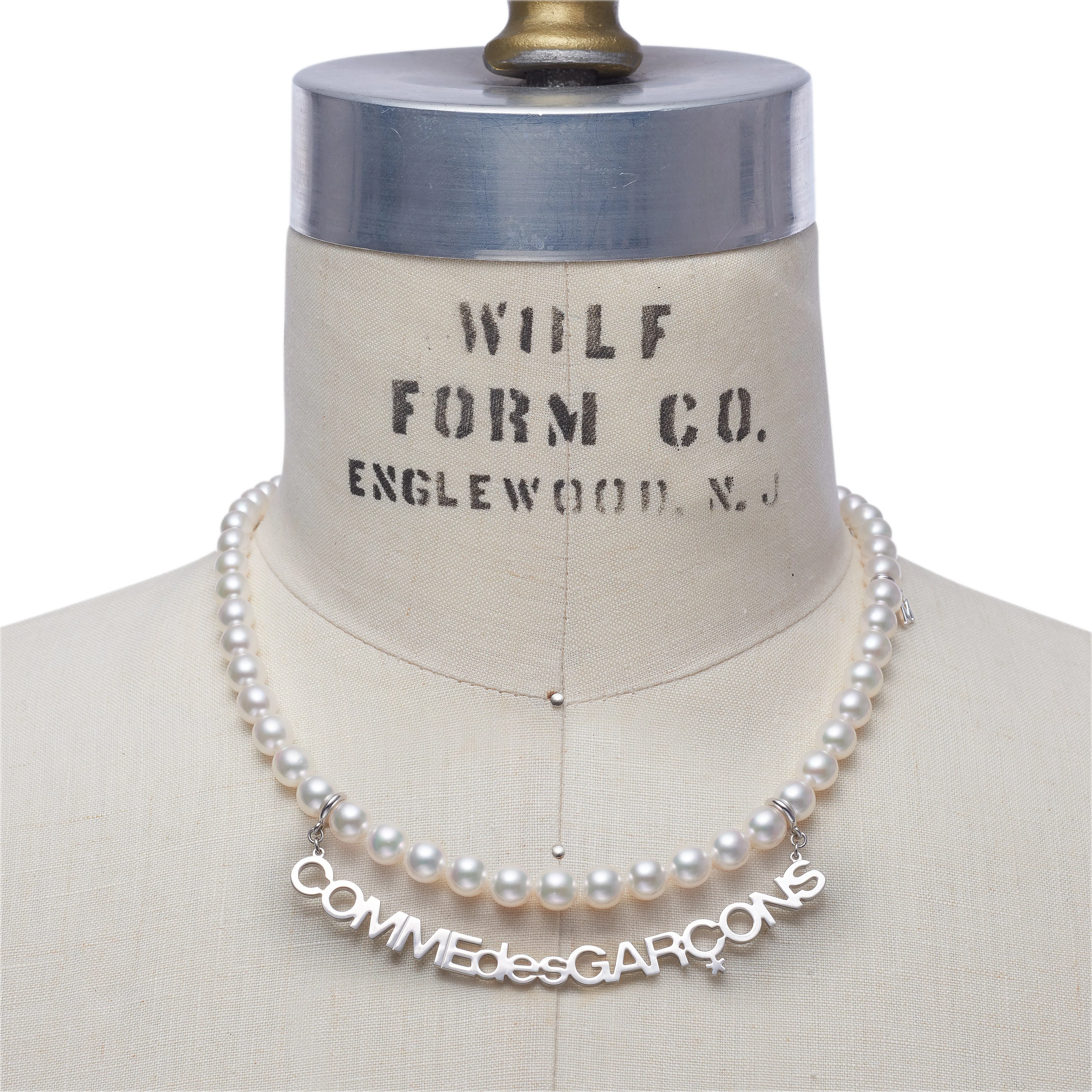 Comme des Garçons - Mikimoto Logo Necklace - (Silver)