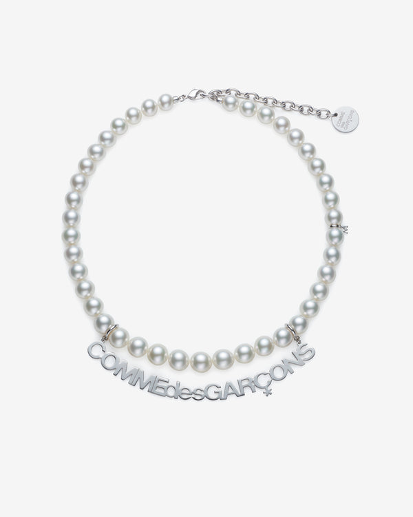 Comme des Garçons - Mikimoto Logo Necklace - (Silver)