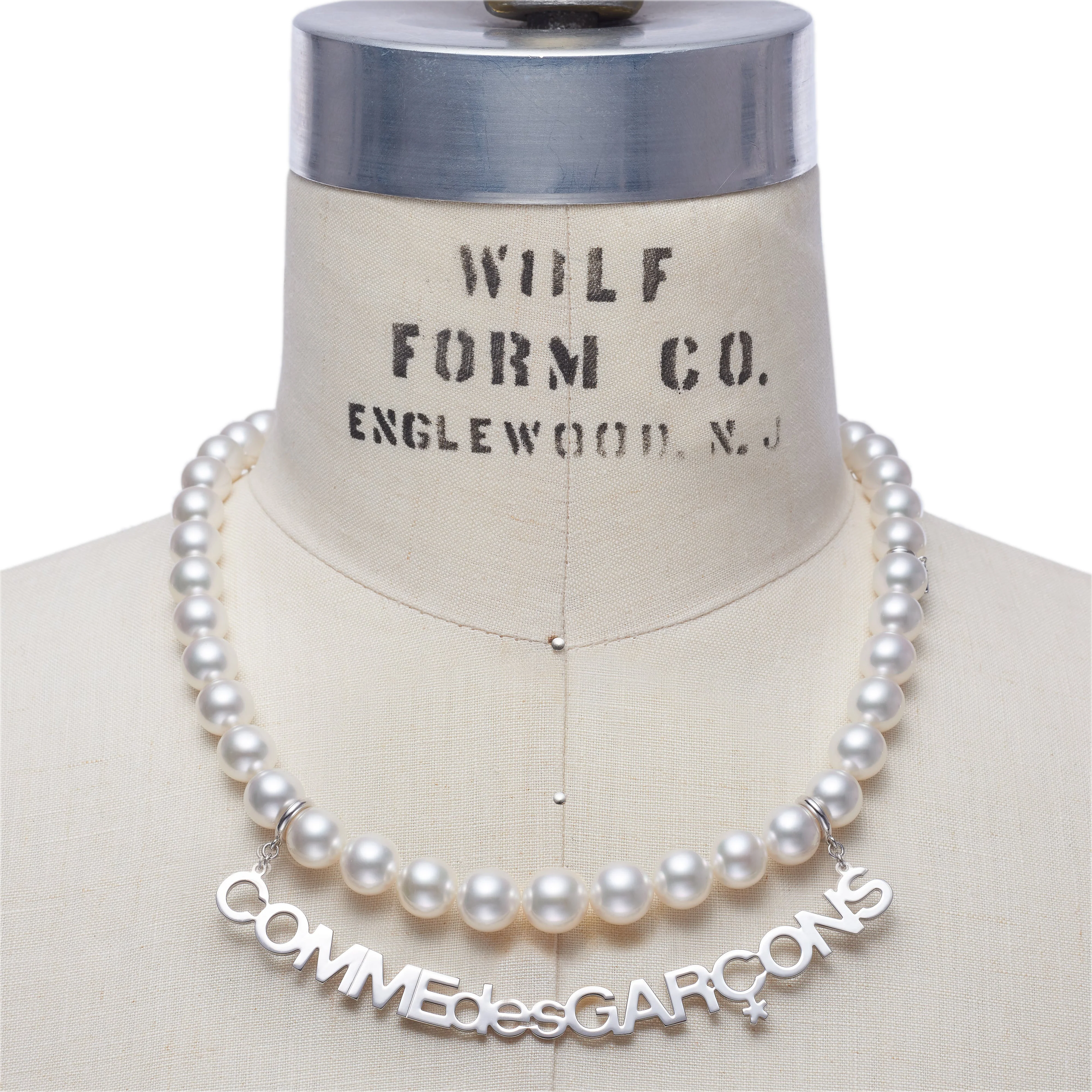 Comme des Garçons - Mikimoto Logo Necklace - (Silver)