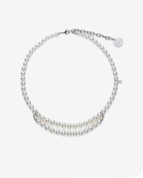 Comme des Garçons - Mikimoto Pearl Necklace - (Silver)