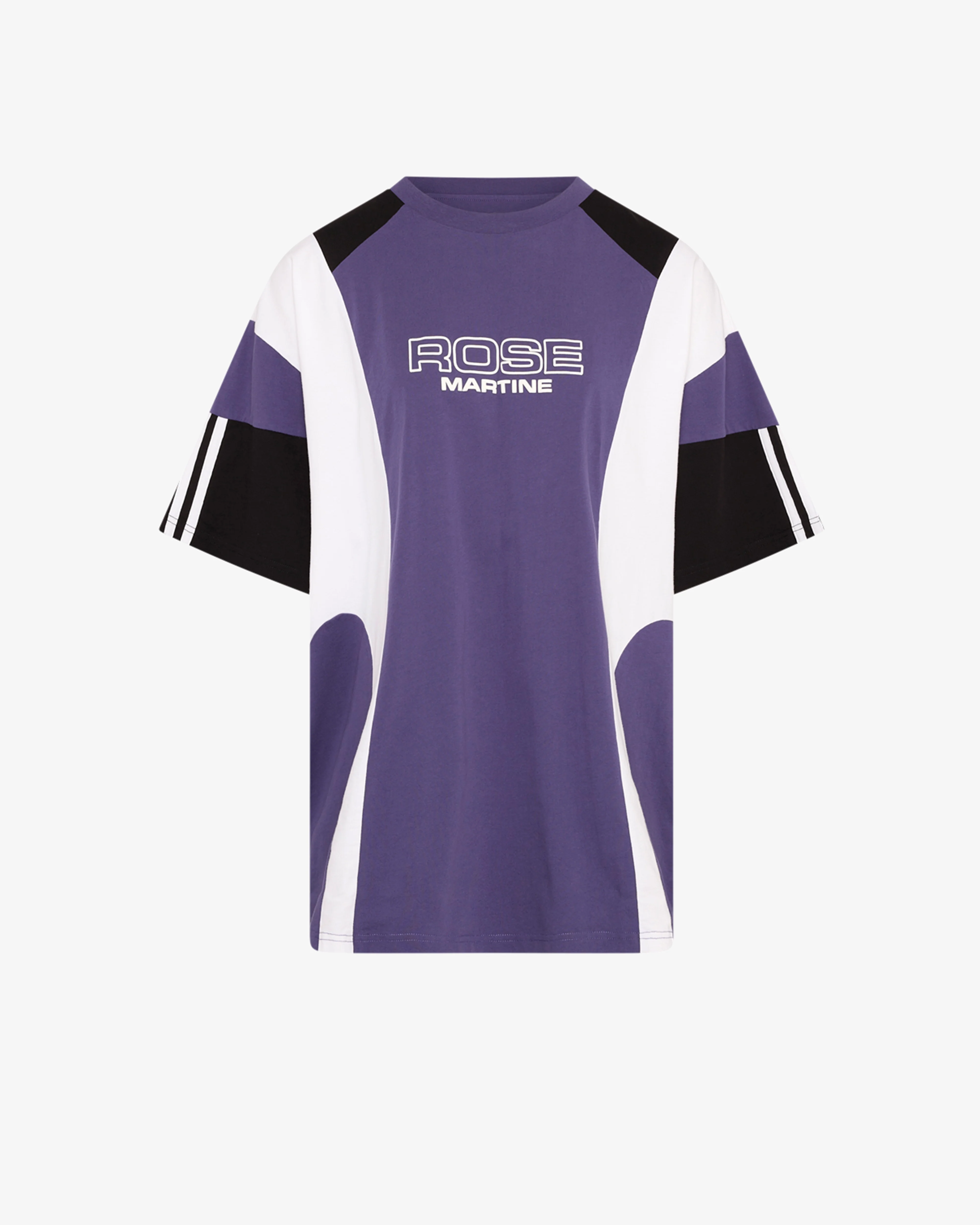 Martine Rose - Men's Oversized Panelled T-Shirt - (Purple)