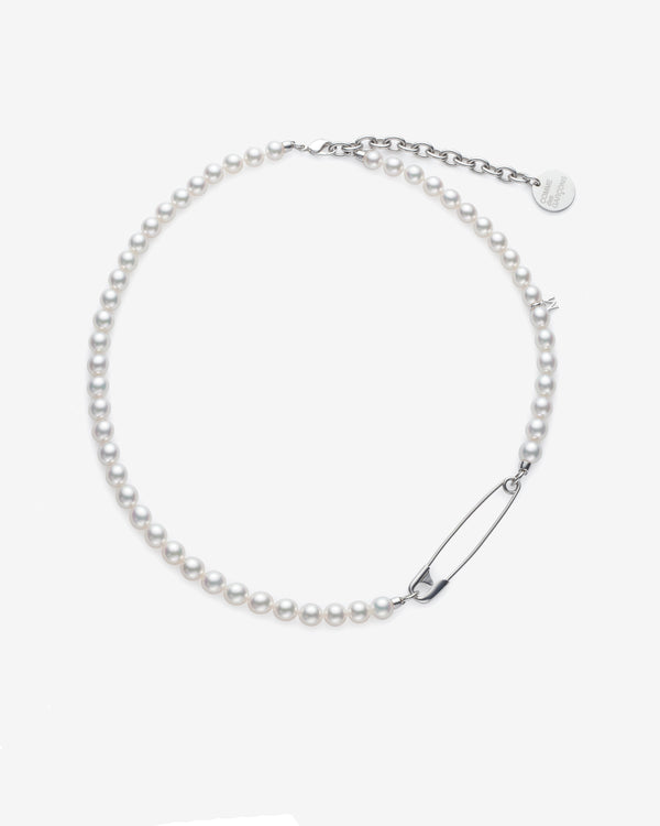 Comme des Garçons - Mikimoto Safety Pin Necklace - (Silver)