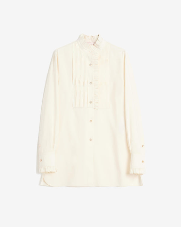 Valentino - Women
s Frill Shirt - (Nude)