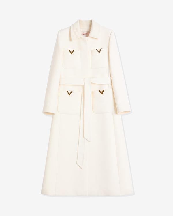 Valentino - Women
s Drill Double Coat - (Ivory)