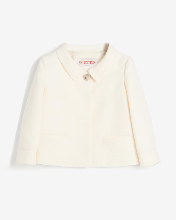 Valentino - Women
s Crepe Couture Jacket - (Ivory)