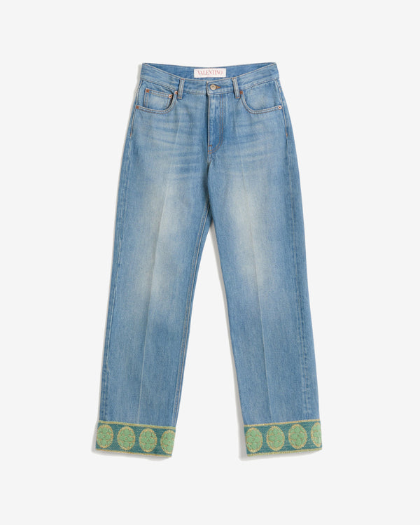 Valentino - Women
s Denim Pants - (Medium Blue)