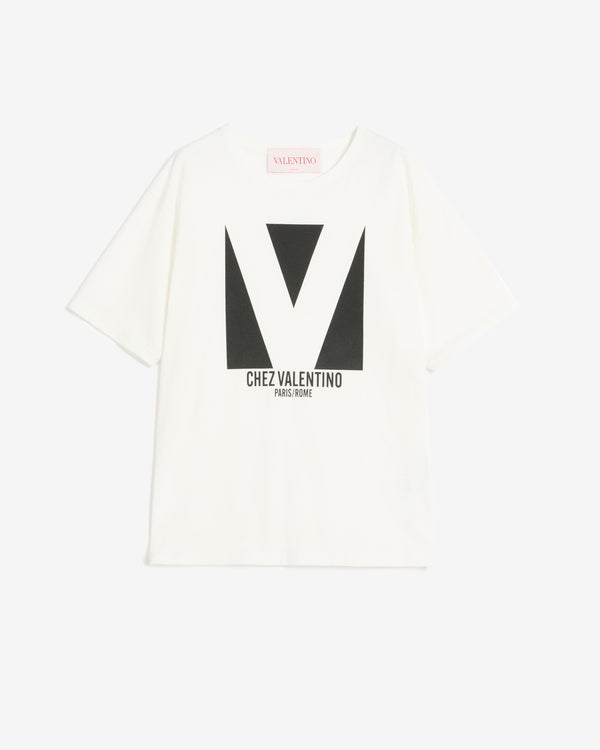 Valentino - Women
s Jersey T-Shirt - (Ivory)