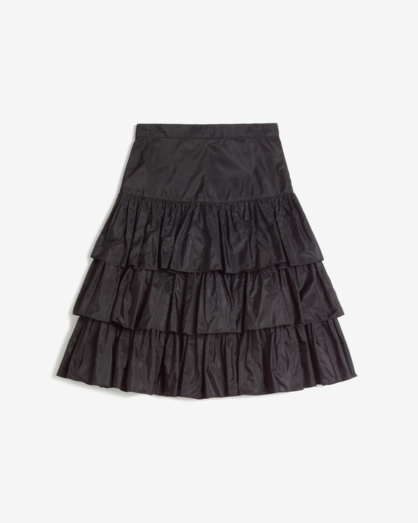 Valentino - Women
s Ruffled Taffeta Skirt - (Black)