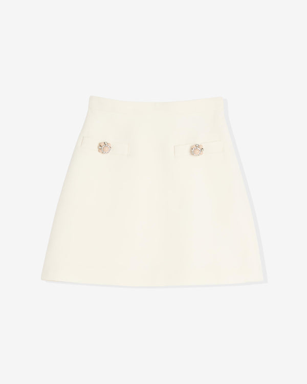 Valentino - Women
s Crepe Couture Skirt - (Ivory)