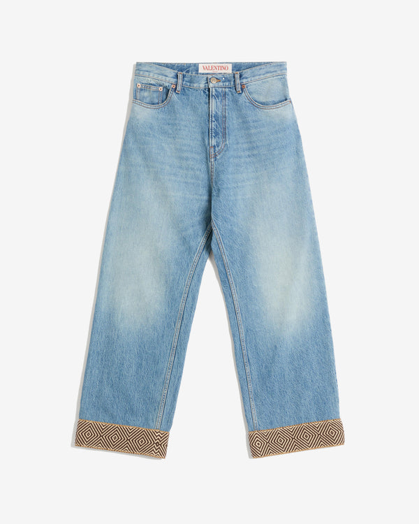 Valentino - Men
s Denim Pants - (Medium Blue)