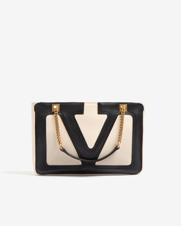 Valentino - Women
s Viva Superstar Small Shopping Bag - (Ivory/Black)