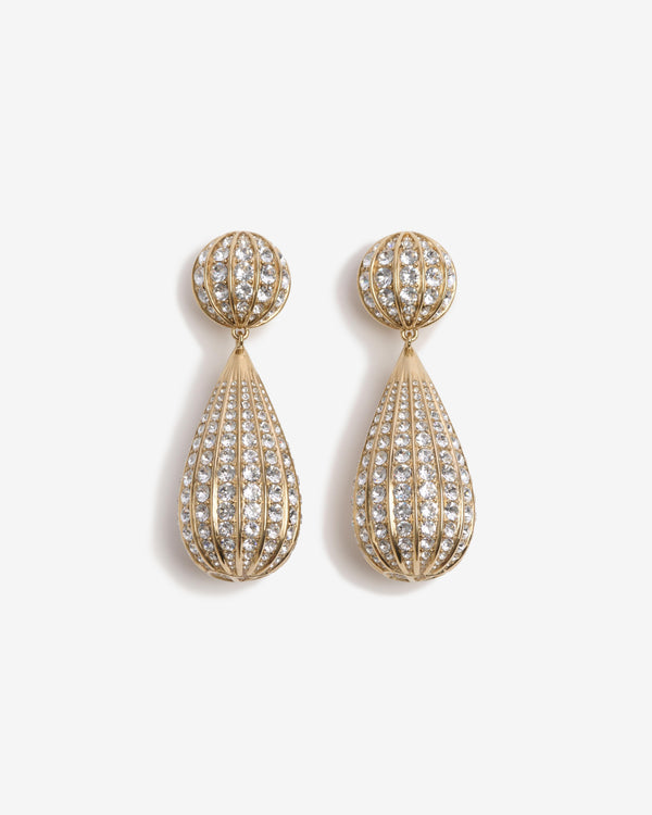 Valentino - Women
s Poetiques Des Gouttes Earrings - (Gold/Crystal)