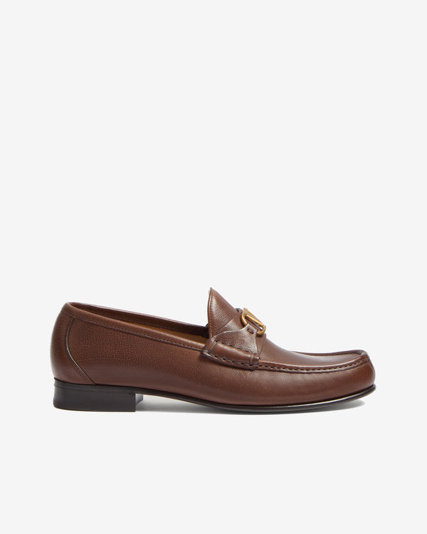 Valentino - Men
s VLogo Signature Buffalo Loafers - (Bark Brown)