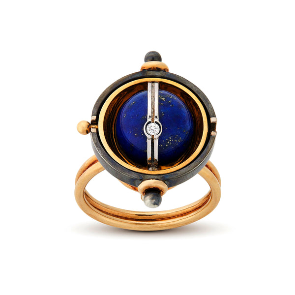 Elie Top - Lapis Sphere Ring