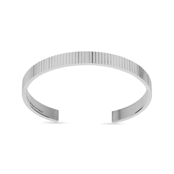 Le Gramme - 23g Guilloche Vertical Cuff Silver