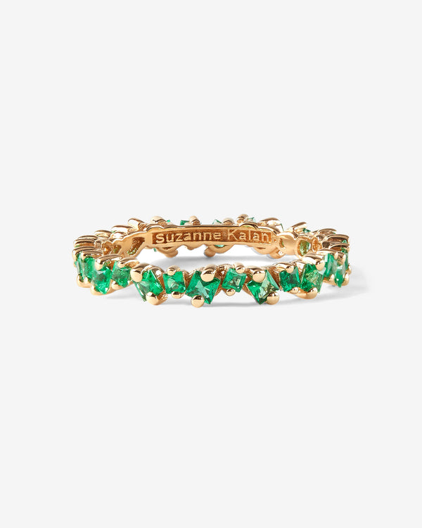 Suzanne Kalan - Women
s Princess Emerald Band - (Yellow Gold)