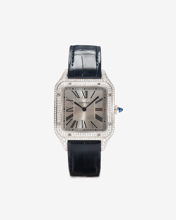 Private Label - Cartier Santos with Leather Strap - (Black)